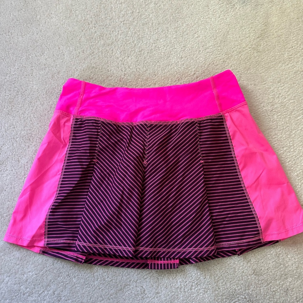 Lululemon Fast Cat Skirt Hyper Stripe